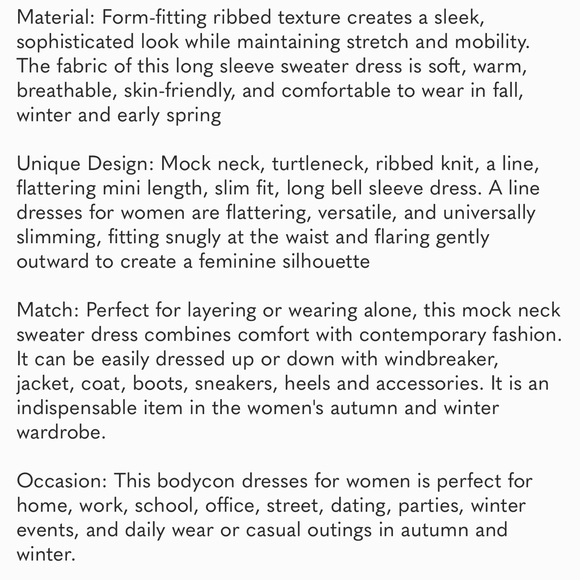 Womens A Line Mini Sweater Dress Beige - Picture 6 of 6